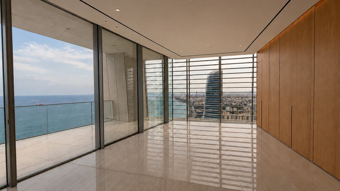 3 Bedroom, Sea Front Apartment in Limassol