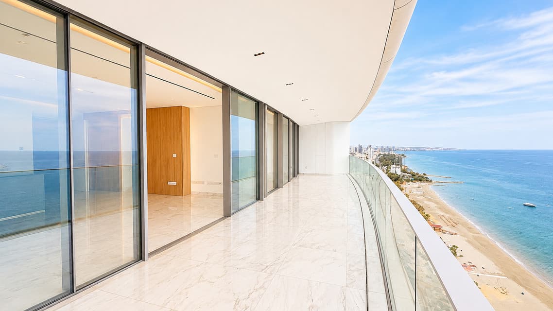 2 Bedroom, Sea Front Apartment in Limassol